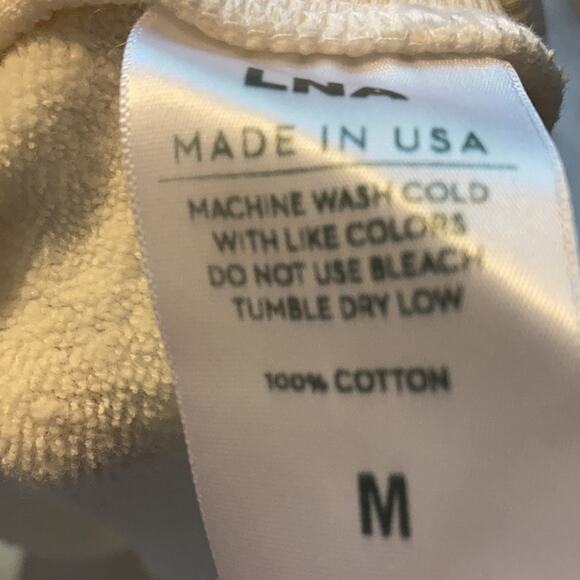 NWT LNA Clothing French Terry Ruched Skirt Sz M - Picture 8 of 8